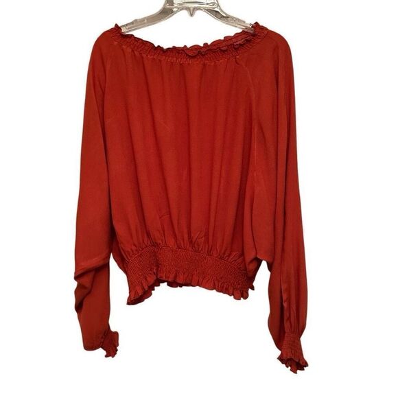 Mustard Seed burnt orange blouse - Picture 4 of 6